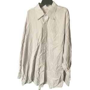 Brooks Brothers Men's 17.5/35 Long Sleeve Button Down Shirt Micro Check NWOT